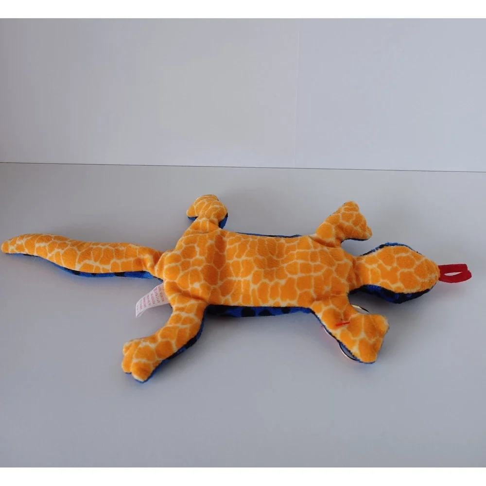 Vintage 90s Lizzy Lizard Ty Beanie Baby Plush Stuffed Animal Collectible Toy
